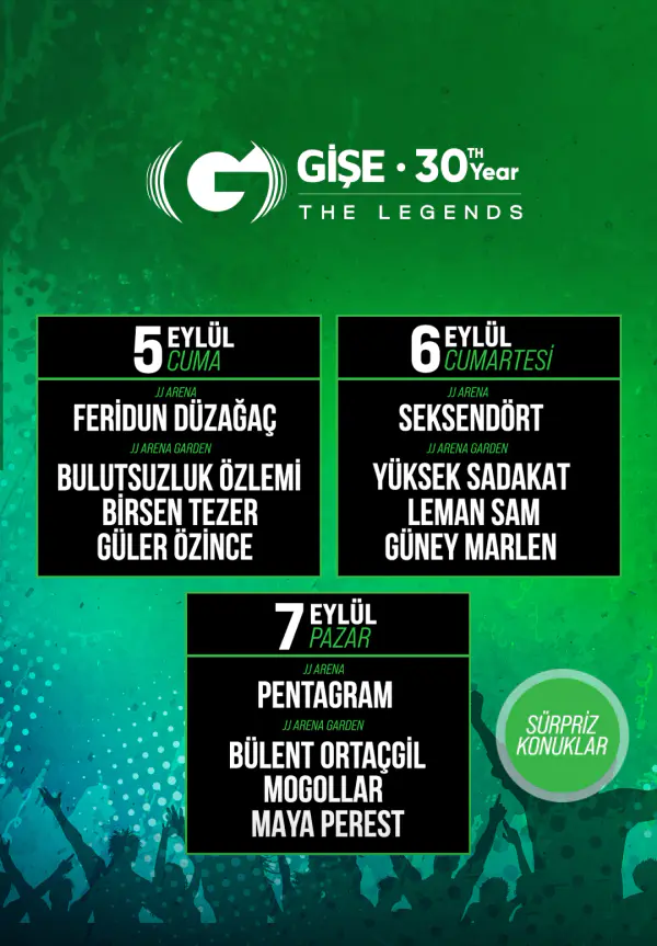 Gişe Organizasyon ile 30 Yıl The Legends Konserleri thumbnail